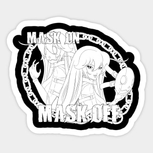 Jack-O Mask Off Sticker